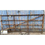 Wrought iron blacksmith made Georgian Estate Gate, approx. 48in high x 108in long