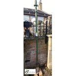 Victorian cast iron Clothes Pole with pineapple top, approx. 84in high