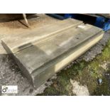 Pair of Yorkshire stone Decorative Jambs, approx. 28in high x 8in wide