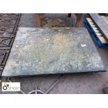 Original Yorkshire stone Tabletop, approx. 51in x 69in (please note this lot is located at Berry