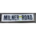 Ceramic Street Name “Milner Road”