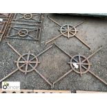 3 wrought iron blacksmith made decorative Gate Panels (please note this lot is located at Berry