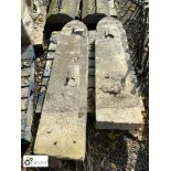 Pair of Victorian Gothic Gate Posts, approx. 59in high