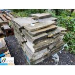 Pallet of reclaimed Yorkshire stone Paving, approx.10m² (please note this lot is located at Berry