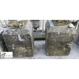 Pair of original Georgian Yorkshire stone Plinths