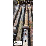 2 cast iron Columns from Listers Mill, Bradford, total length 4120mm, length of column feature