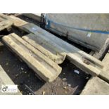 Pallet of various lengths Yorkshire stone Gullies approx. 3.5 linear metres
