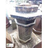 Original terracotta salt glazed Chimney Pot, approx. 27in high
