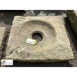 Original Yorkshire stone Drain Gully. 24in x 22in