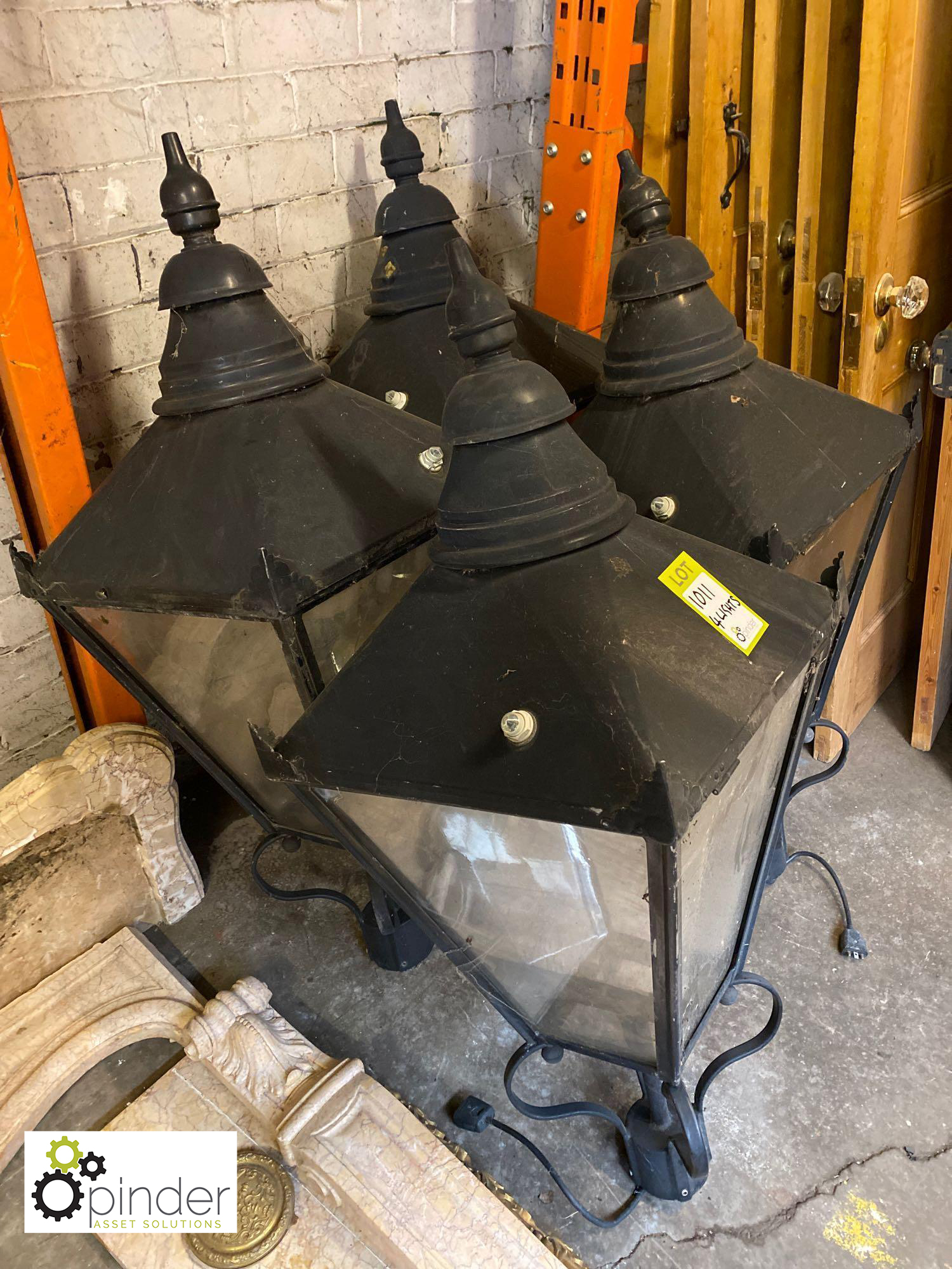 4 Victorian style Street Lanterns from Kensington London, approx. 44in high (please note this lot is - Image 3 of 3