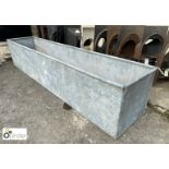Vintage galvanised Water Trough, approx. 24in high x 25in wide x 122in long