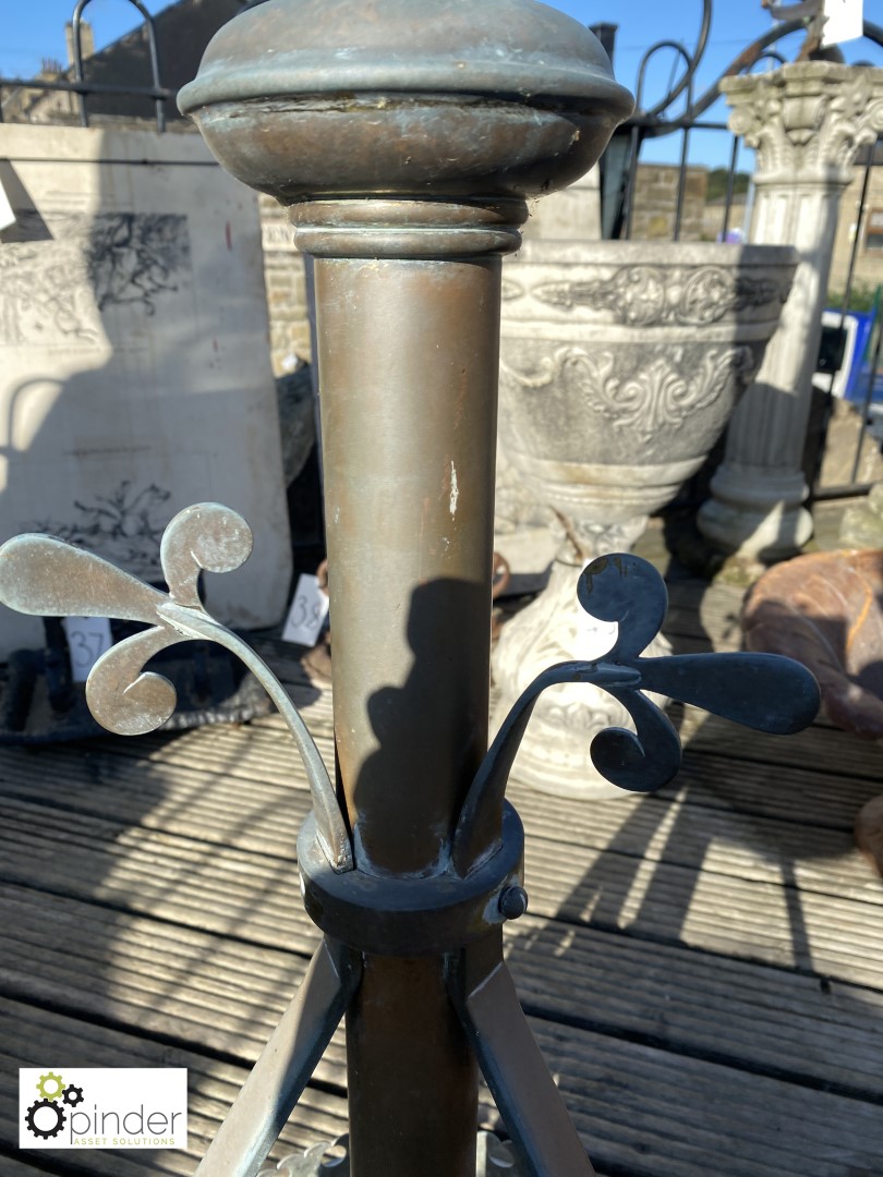 Victorian brass Gothic Lectern, approx. 55in high - Image 5 of 6