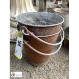 Pair of vintage galvanised Fire Buckets