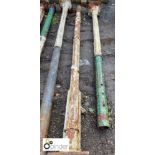 Pair of Original cast iron Columns from the weaving shed in Listers Mill Bradford (please note