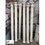 Set of 6 Georgian Fluted Columns removed from a London theatre, approx. 74in (please note this lot
