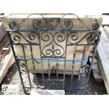 Decorative wrought iron Pedestrian Gate, 34in wide x 42in high