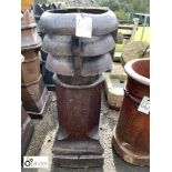 Original terracotta salt glazed Chimney Pot, approx. 39in high