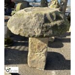 Large Staddle Stone, approx 40in high x 30in diameter