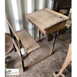 Original Victorian Child Seat and Desk, approx. 34in high x 25in wide