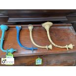 Set of 4 original Arts and Crafts gas Lamp Sconces (please note this lot is located at Lockwood,
