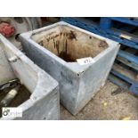 Original cast iron Water Tank / Planter, approx. 20in x 20in x 27in long