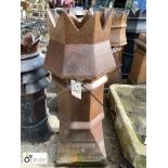 Original terracotta salt glazed Chimney Pot, approx. 38in high