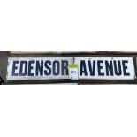 Ceramic Street Name “Edensor Avenue”