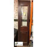 Edwardian mahogany Door with glazed top panel, approx. 77in high x 18in wide (please note this lot