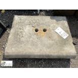 Bullnose Yorkshire stone Step, approx. 15in high x 19in wide