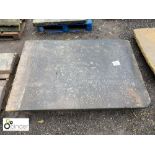 Original Yorkshire stone Tabletop, approx. 62in x 42in (please note this lot is located at Berry