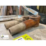 2 Original stoneware Barrel Taps (please note this lot is located at Lockwood, Huddersfield)