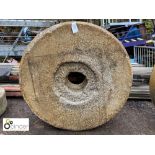 Original granite Millstone, approx. 63in diameter x 17in high (please note this lot is located at