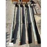 4 cast iron Decorative Columns with Corinthians capitals, approx. 88in high