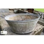 Victorian galvanised Wash Tub