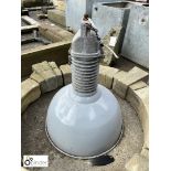 Original galvanised Phillips Factory Lamp, approx. 29in high