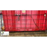 Original Georgian blacksmith made wrought iron Estate Gate, approx. 54in high x 112in long (please