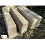 4 Vintage reconstituted stone Kerbs