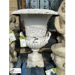 Victorian style cast iron Urn, approx. 24in high
