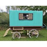 Original Gypsy Caravan (please note this lot is located in Chesterfield, viewing and collection is