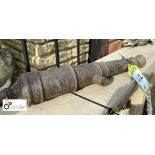 Cast iron Cannon Apprentice Piece, approx. 22in long