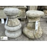 2 reconstituted stone Plinths