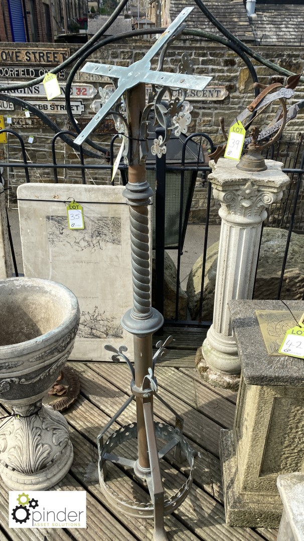 Victorian brass Gothic Lectern, approx. 55in high - Image 2 of 6