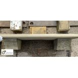 Yorkshire stone carved Mantle Shelf and Corbels, approx. 56in wide x 19in deep