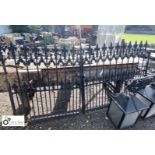 Pair of original Victorian highly decorative blacksmith made wrought iron Gates, approx. 100in