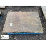 Original Yorkshire stone Tabletop, approx. 54in x 37in (please note this lot is located at Berry