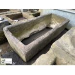 Yorkshire stone Trough without a bottom. 12in high x 16in wide x 42in long