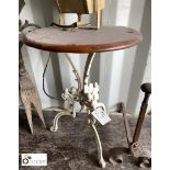 Original Victorian cast iron Conservatory Table, approx. 27in high