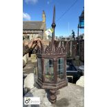 Early 1900’s bronze Lantern, approx. 50in high