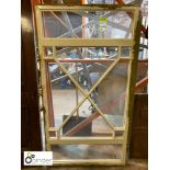 Victorian pine Astra glazed Window, approx. 63in high x 35in wide (please note this lot is located