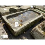 Yorkshire gritstone Cottage Sink, approx. 40in long x 20in wide